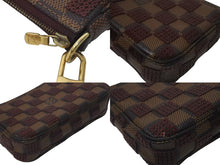 Load image into Gallery viewer, 極美品 LOUIS VUITTON ルイヴィトン モノグラム ミニポシェット アクセソワール ダミエパイエット N63176 スパンコール 中古 4c074520
