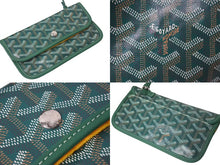 Load image into Gallery viewer, 新品未使用 GOYARD ゴヤール サンルイPM バッグ トートバッグ STLOUIPMLTY09CL09P PVC レザー ヘリンボーン グリーン 中古 4c074521