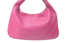 Load image into Gallery viewer, 極美品 BOTTEGA VENETA ボッテガ ヴェネタ イントレチャート ホーボーバッグ ワンショルダーバッグ レザー ピンク 中古 4c074534