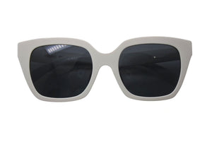 CELINE セリーヌ サングラス サイド ロゴ 56◻︎21 145 CL40198F ホワイト アイボリー 美品 中古 4c074546