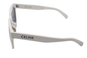 CELINE セリーヌ サングラス サイド ロゴ 56◻︎21 145 CL40198F ホワイト アイボリー 美品 中古 4c074546