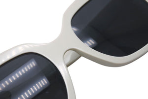CELINE セリーヌ サングラス サイド ロゴ 56◻︎21 145 CL40198F ホワイト アイボリー 美品 中古 4c074546