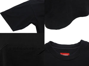 Supreme シュプリーム 18SS LOGO EMBROIDERED TEE ロゴ刺繍Tシャツ サイズS コットン ブラック 美品 中古 4c074550 