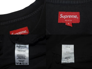Supreme シュプリーム 18SS LOGO EMBROIDERED TEE ロゴ刺繍Tシャツ サイズS コットン ブラック 美品 中古 4c074550 