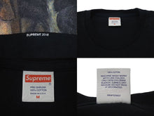 画像をギャラリービューアに読み込む, SUPREME シュプリーム 18SS 絵画カードゲーム 半袖Tシャツ トップス コットン USA製 ブラック サイズM 美品 中古 4c074553 