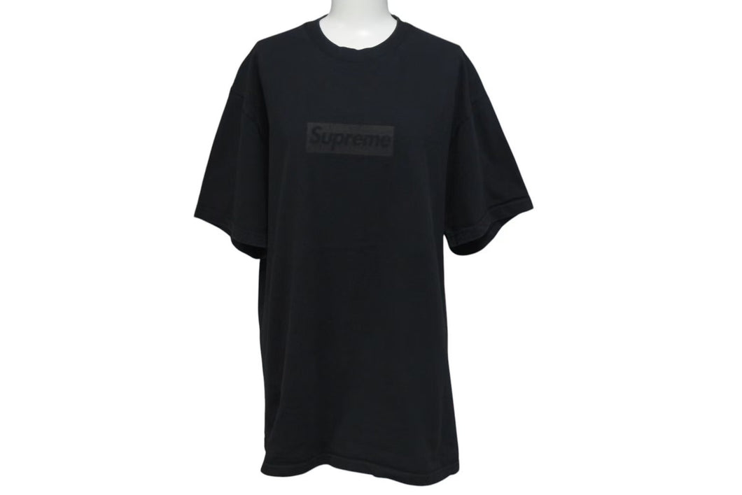 SUPREME シュプリーム 23SS Tonal Box Logo Tee トーナル ボックス 半袖Tシャツ コットン ブラック サイズL 美品ロゴ 中古 4c074554 