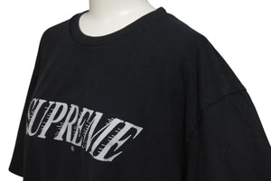 SUPREME シュプリーム 22FW Slap Shot スラップショット 半袖Tシャツ コットン ブラック サイズL 美品 中古ロゴ 4c074556 