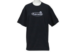 Supreme シュプリーム 半袖Ｔシャツ WARNING Logo PRINT TEE 22FW ブラック コットン サイズL 美品 中古 4c074557 