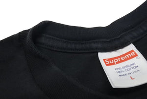 Supreme シュプリーム 半袖Ｔシャツ NEW YORK TEE ニューヨークTシャツ 23SS ブラック ピンク コットン 美品 中古 4c074560 