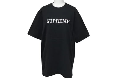 極美品 Supreme シュプリーム 18AW FLORAL Logo TEE フローラル Tシャツ ブラック サイズM 中古 4c074564 