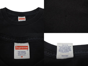 Supreme シュプリーム BANNER PRINT TEE バナープリント Tシャツ 19AW ブラック コットン 美品 中古 4c074565 