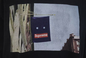 Supreme シュプリーム BANNER PRINT TEE バナープリント Tシャツ 19AW ブラック コットン 美品 中古 4c074565 