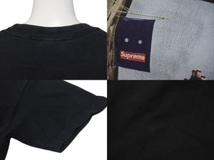 Supreme シュプリーム BANNER PRINT TEE バナープリント Tシャツ 19AW ブラック コットン 美品 中古 4c074565 