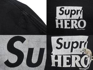 Supreme シュプリーム 半袖Ｔシャツ ANTIHERO DOG TEE アンタイヒーロー ドッグ 22SS ブラック コットン L 美品 中古 4c074567 
