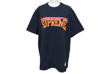 画像をギャラリービューアに読み込む, Supreme シュプリーム 半袖ロゴＴシャツ ARCH LOGO PRINT TEE 18SS ネイビー オレンジ コットン 美品 中古 4c074568 
