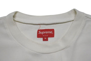 Supreme シュプリーム 長袖Ｔシャツ SHADOW STRIPE シャドウストライプ 18SS ホワイト コットン M 美品 中古 4c074572 