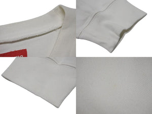 Supreme シュプリーム 長袖Ｔシャツ SHADOW STRIPE シャドウストライプ 18SS ホワイト コットン M 美品 中古 4c074572 