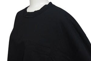 Sacai サカイ半袖Ｔシャツ リップストップパネル Tシャツ ブラック コットンポリエステル 3 24-03473M 美品 中古 4c074573 