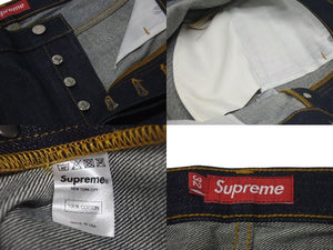 今後同様 Supreme シュプリーム Rigid Slim Jean リジッド スリムジーンズ デニムパンツ 23SS サイズ32 インディゴブルー 中古 4c074574 