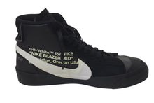 Load image into Gallery viewer, NIKE × OFF-WHITE ナイキ オフホワイト ブレーザーミッドグリムリーパー ミッドカット スニーカー ブラック THE TEN AAA3832 サイズ26.5 美品 中古 4c074577