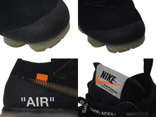 Load image into Gallery viewer, NIKE OFF-WHITE ナイキ オフホワイト エアヴェイパーマックス THE 10 AIR VAPORMAX FK ブラック 27cm AA3831-002 美品 中古 4c074580