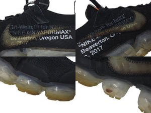 NIKE OFF-WHITE ナイキ オフホワイト エアヴェイパーマックス THE 10 AIR VAPORMAX FK ブラック 27cm AA3831-002 美品 中古 4c074580