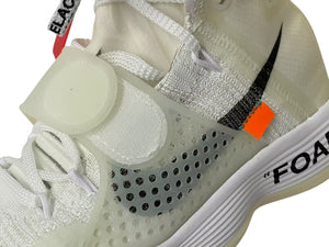 新品同様 NIKE ナイキ OFFWHITE オフホワイト ザ テン リアクトハイパーダンク2017 AJ4578-100 ホワイト サイズUS8 中古 4c074582