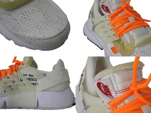 NIKE x OFF WHITE ナイキ x オフホワイトエアプレスト スニーカー AA3830-100 ホワイト AA3830-100 美品 中古 4c074583