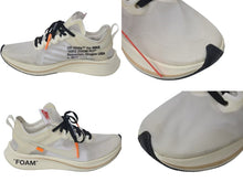 Load image into Gallery viewer, Nike x Off-White ナイキ x オフホワイト &quot;THE TEN&quot; Zoom Fly ザテン ズームフライ ホワイト ラバー 26cm AJ4588-100 中古 4c074585