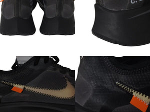 NIKE x OFF-WHITE ナイキ x オフホワイト ZOOM FLY SNEAKER ズーム フライ スニーカー ブラック AJ4588-001 美品 中古 4c074588
