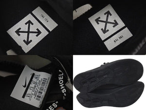 NIKE x OFF-WHITE ナイキ x オフホワイト ZOOM FLY SNEAKER ズーム フライ スニーカー ブラック AJ4588-001 美品 中古 4c074588