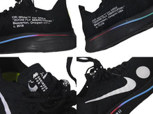 Load image into Gallery viewer, NIKE ナイキ OFF-WHITE オフホワイト ズームフライマーキュリアルフライニット ローカットスニーカー US9 ブラック 美品 中古 4c074589