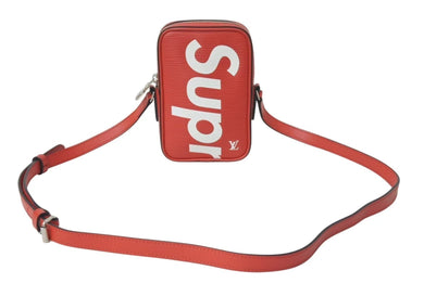 ルイヴィトン ルイヴィトン SUPREME シュプリーム ダヌーブPPM ショルダーバッグ M53434 レッド ホワイト 美品 中古 4c074597 