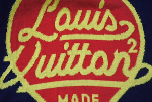 極美品 LOUIS VUITTON ルイヴィトン インタルシアハートロゴ コットンニットTシャツ RM221M JN5 HMN01W サイズXXL NIGO LV MADE 中古 4c074603