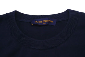 極美品 LOUIS VUITTON ルイヴィトン インタルシアハートロゴ コットンニットTシャツ RM221M JN5 HMN01W サイズXXL NIGO LV MADE 中古 4c074603