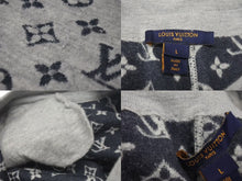 Load image into Gallery viewer, LOUIS VUITTON ルイヴィトン モノグラム カシミヤ混 ジョガーパンツ グレー サイズL FKKP09ZVE 美品 中古 4c074609