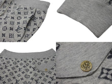 Load image into Gallery viewer, LOUIS VUITTON ルイヴィトン モノグラム カシミヤ混 ジョガーパンツ グレー サイズL FKKP09ZVE 美品 中古 4c074609