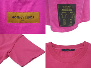 ルイ・ヴィトン ルイ・ヴィトン ピンク インサイド アウト Tシャツ インサイドアウト ピンク Tシャツ RM211E JYN HLY47W 美品 中古 4c074615 