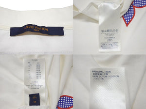 LOUIS VUITTON ルイヴィトン プリント ホワイト マルチカラー Tシャツ RM202M NPG HJY01W 良品 中古 4c074616