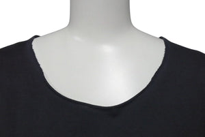 極美品 Maison Margiela メゾンマルジェラ 22SS オーバーサイズ カットオフ 半袖Ｔシャツ ブラック ファブリック S50GC0668 サイズM 中古 4c074648