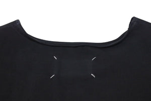極美品 Maison Margiela メゾンマルジェラ 22SS オーバーサイズ カットオフ 半袖Ｔシャツ ブラック ファブリック S50GC0668 サイズM 中古 4c074648