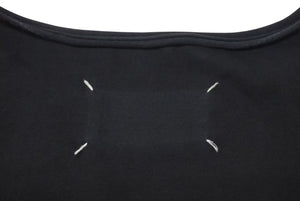 極美品 Maison Margiela メゾンマルジェラ 22SS オーバーサイズ カットオフ 半袖Ｔシャツ ブラック ファブリック S50GC0668 サイズM 中古 4c074648