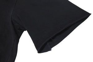 極美品 Maison Margiela メゾンマルジェラ 22SS オーバーサイズ カットオフ 半袖Ｔシャツ ブラック ファブリック S50GC0668 サイズM 中古 4c074648