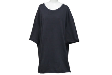 極美品 Maison Margiela メゾンマルジェラ 22SS オーバーサイズ カットオフ 半袖Ｔシャツ ブラック ファブリック S50GC0668 サイズM 中古 4c074649