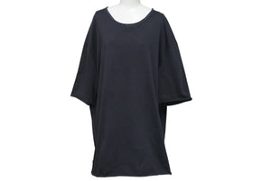 極美品 Maison Margiela メゾンマルジェラ 22SS オーバーサイズ カットオフ 半袖Ｔシャツ ブラック ファブリック S50GC0668 サイズM 中古 4c074649