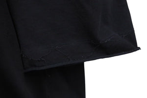 極美品 Maison Margiela メゾンマルジェラ 22SS オーバーサイズ カットオフ 半袖Ｔシャツ ブラック ファブリック S50GC0668 サイズM 中古 4c074649