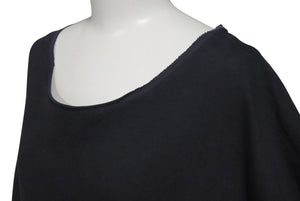 Maison Margiela メゾンマルジェラ 22SS オーバーサイズ カットオフ 半袖Ｔシャツ ブラック ファブリック S50GC0668 サイズM 美品 中古 4c074650 