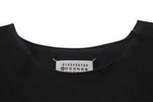 画像をギャラリービューアに読み込む, Maison Margiela メゾンマルジェラ 22SS オーバーサイズ カットオフ 半袖Ｔシャツ ブラック ファブリック S50GC0668 サイズM 美品 中古 4c074650 