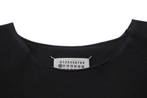 Maison Margiela メゾンマルジェラ 22SS オーバーサイズ カットオフ 半袖Ｔシャツ ブラック ファブリック S50GC0668 サイズM 美品 中古 4c074650 