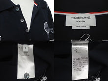 画像をギャラリービューアに読み込む, THOM BROWN トムブラウン Sky Icons Polo Shirt スカイアイコンポロシャツ ネイビー サイズ 3 MJP140E 美品 中古 4c074651